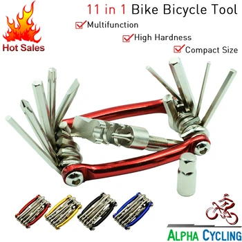 Bicykel Repair Tool Kit podľa Cooma: Kompaktné, Prenosné All-in-One Multi Nástroj. Imbusové kľúče, skrutkovač, reťaz nástroj + 11 v 1 funkcie