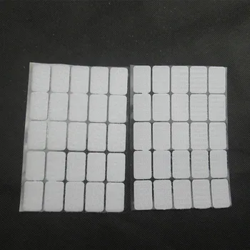 Biela a čierna 2*3 cm 50Pairs Magic Nylon štvorcové Nálepky Obojstranná Lepiaca Háčiky Slučky Podložky Dot Upevnenia Pásky Šitie Plavidlá