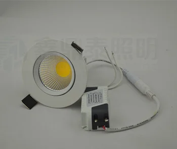 Biela shell COB LED Svietidlá Stmievateľné 7W 10W 15W zapustené stropné led dole svetlo IP44 Bodové Svetlo