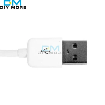 Biely USB 2.0 Mini SATA 7+6 13Pin Adaptér Converter Kábel pre Notebook, CD/DVD ROM Tenká Jednotky