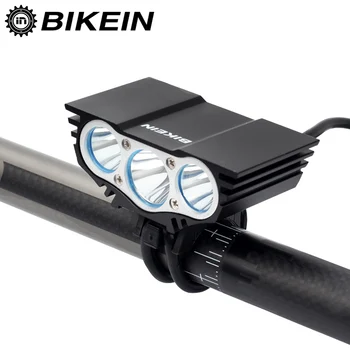 BIKEIN Požičovňa 3600 Lumen 3 x XML-T6 LED Vedúci Svetlo na Bicykel Predné predné svetlo na Čítanie Osvetlenie Svetlomet 4800mAh Batérie S Nabíjačkou