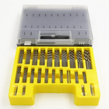 Binoax 150PCS Power Rotačná Micro Twist Presnosť Drill Bit Nastavený Mini Tool Kit 0.4-3,2 mm + Hot Box