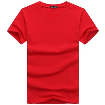 BINYUXDHot Predaj kvalitné módne Tričko veľkosť Muži T-Tričko Krátky Rukáv Pevné Bežné Bavlnené Tričko Tričko Letné Oblečenie
