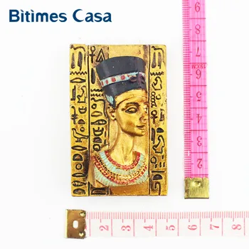 Bitimes 3 Kusy 3D Magnety na Chladničku Cestovné Suvenírov Egypt Anubis Kultúry Kleopatra Magnetické Chladnička Nálepky Aimant
