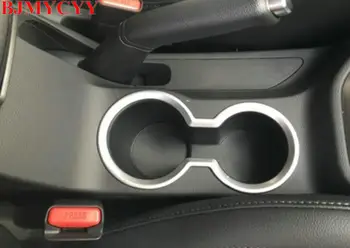 BJMYCYY Auto styling Pre ix25 Hyundai creta príslušenstvo držiak dekorácie pohár otvor kryt výbava interiéru Líšt ABS Chróm