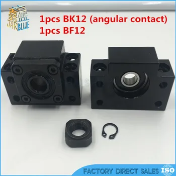 BK12 BF12 pre SFU1605 ballscrew 1pc zahnuté kontaktné BK12 1pc BF12 pre SFU1605 SFU1604 guľôčkovej Skrutky Konci Podporu CNC časti BK/BF12