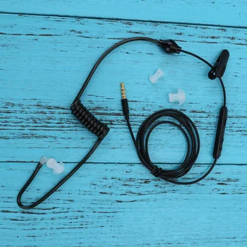 Black 3,5 mm Air Tube Headset Anti-žiarenia Stereo Slúchadlá Covert Akustické Trubice Slúchadlo pre iPhone, smartphone