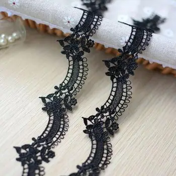 Black-and-white-3 nádherné rozpustné vo vode čipkou dekorácie diy formálne šaty nevesta náhrdelník čipkou dekorácie, doplnky