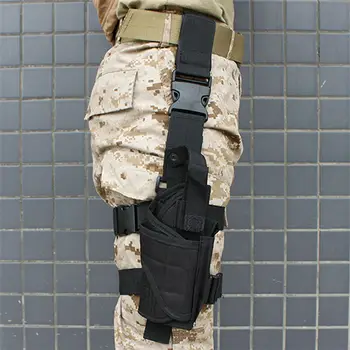Black Odolné Taktických Vojenských Airsoft Pištoľ Pištoľ Drop Nohu Stehenné Puzdro Nastaviteľné Nylonové Puzdro GL M9 SP2022 USP Univerzálny