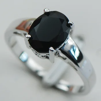 Black onyx 925 Sterling Silver Strany Atraktívny Dizajn Veľkosť Prsteňa 5 6 7 8 9 10 11 12 PR12 Min. objednávka je 10 eur