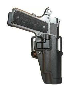 Black Pravej ruke vojenské taktické lov Pás Gun puzdro Pás Puzdro w/ Pádlo sa hodí pre Colt 1911