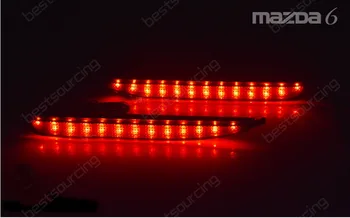 Black Údené Objektív Nárazníka Reflektor LED Stop Brzdové Svetlo GG Mazda6 Atenza Mazda 6(CA171)