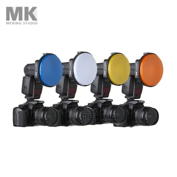 Bleskové svetlo Adaptér Auta K9/K-9 4 Farebné Kryty filter pre Speedlite Speedlight Photo Studio Príslušenstvo