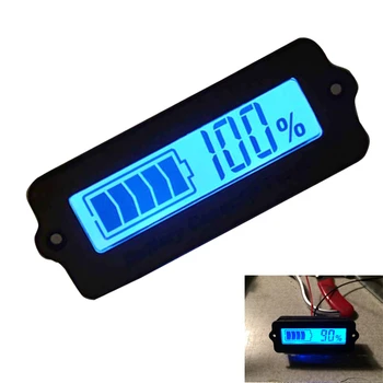 Blue 12V LY6W Olovené Batérie Kapacity Ukazovateľ LCD Miestny Displej Meter Lítiové Batérie Detektor Tester Voltmeter