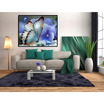 Blue butterfly orchidea,Plné námestie,diamant maľovanie,diamant výšivky,zvierat,cross stitch nálepky,kvety ,diamant mozaiky,darček