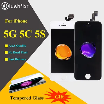 Bluehfixr AAA Kvalite Displeja Pre iPhone 5S LCD Obrazovky Displeja a Digitalizátorom. Nahradenie Dotykový Displej Pre iPhone 5 5S 5C SE LCD