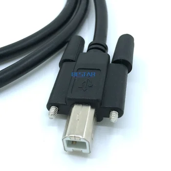BM USB 2.0 A Samec na USB 2.0 B Samec B Typ BM dátum kábla k tlačiarni za Kábel 1m 1,5 m 3 m 5 m so Skrutkou Panel Namontovať otvory Konektor 1 1.5 3 5m
