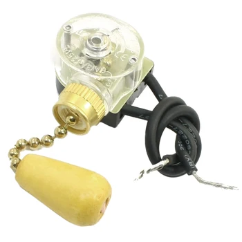BMBY Hot Osvetlenie Stropný Ventilátor Light Switch w Potiahnite Reťaz 3A 250VAC 6A 125VAC
