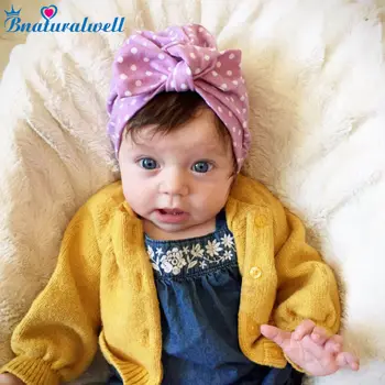 Bnaturalwell Dievčatká turban klobúk s lukom turbans pre drobcov Dieťa batoľa Čuprina čiapočku, Baby, dievčatá, sprcha darček tvárny H119S