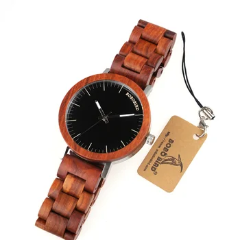 BOBO VTÁK LM16 Dreva náramkové hodinky Nový Luxusný Kapela Japan Quartz Jedinečný Dizajn Hodín pre Mužov, Ženy v Papierovej Darčekovej krabičke