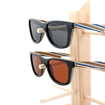 BOBO VTÁK Prírodné Drevené Okuliare Mužov bambusu Slnečné okuliare Ženy Značky Dizajnér Pôvodné Drevené Okuliare Oculos de sol masculino
