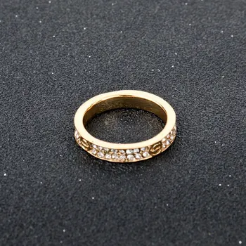 Bombu cudzinec online 2016 Rose gold Color Round crystal prstene pre Ženy, Svadobné bague šperky vintage módy strany krúžky SRI150070