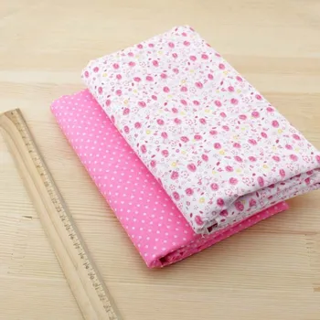Booksew 7pcs 50cmx50cm Ružové bavlnené tuku štvrťroku tilda bábika tkaniva patchwork prešívanie textílie DIY handričkou textilné telas tylu tecidos