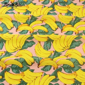 Booksew Bavlnený Popelín Textílie detské obliečky Tuku Štvrťroku Meter Banán Patchwork Oblečenie Scrapbooking Košeľu Remeslá