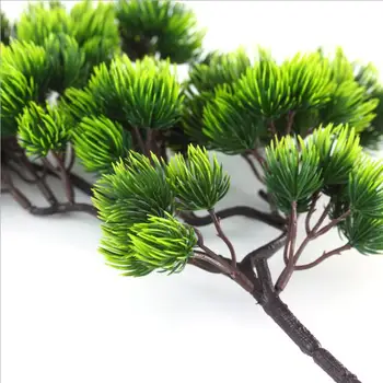 Borovice Pobočiek Umelých plastických Pinaster Cypress patria Vianočné ozdoby zelene kvet usporiadanie Listov veniec list