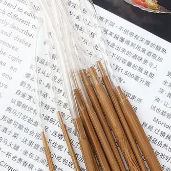 Botique 11 veľkosti 2.0 mm-5,0 mm 40 cm Bamboo Kruhové Ihlice