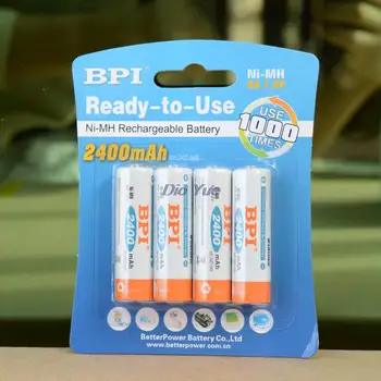 BPI 16pcs/veľa 2400mAh 1.2 V BPI 14500 AA NI-MH Dobíjacie Batérie pre high-end baterky, notebook, mobilný
