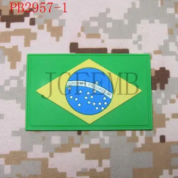 Brazília národnej vlajky 3D PVC patch