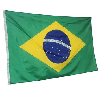 Brazília Vlajka Polyester Vlajky Zástavy pre Festival Domáce Dekorácie Super-Poly krytý Vonkajší Brazílskej vlajky NN010