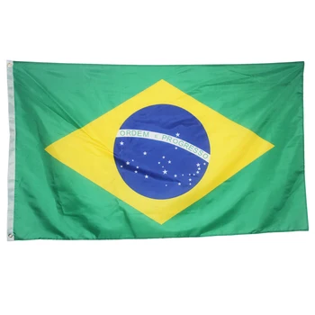 Brazília Vlajka Polyester Vlajky Zástavy pre Festival Domáce Dekorácie Super-Poly krytý Vonkajší Brazílskej vlajky NN010