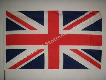 Britská Vlajka 150X90cm (3x5FT) 115g 100D Polyester Dvakrát Prešité Vysokej Kvality Doprava Zadarmo
