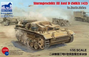 BRONCO CB35117 1/35 nemecký SturmgeschutzIII Ausf D (SdKfz 142) v Severnej Afrike