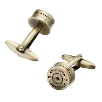 Bronz Bullet manžetové gombíky pre Pánske francúzske Tričko Putá bottons Svadobné Vysokej Kvality Kolo manžetové gombíky Módne AHOJ Značky Šperky
