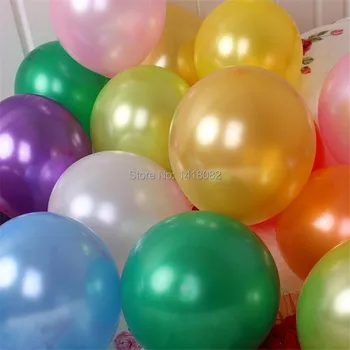 BTRUDI Pearl Kolo Ballon 10 palcový 2.2 g 100 ks zlato, striebro zmiešané svadobné izba usporiadanie narodeninovej party svadobné balóny dodávky
