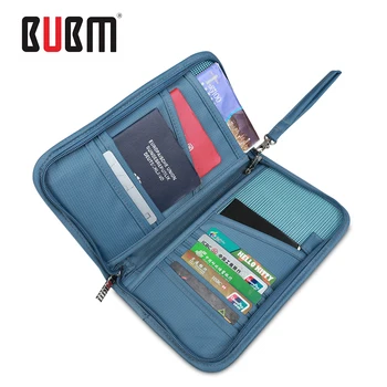BUBM pas prijímanie taška multifunkčné certifikát taška SD karty na cestovanie peniaze veľká kapacita 2 veľkosti S a L čierna modrá zelená