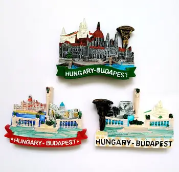 Budapešť Maďarsko reťazového Mosta 3D Magnety na Chladničku Taliansko cestovného Ruchu obchod so Domáce Dekorácie Chladnička Magnetických Nálepiek