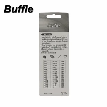 Buffle 10pcs/pack AG8 LR1120 391 SR1120 Tlačidlo 191 LR55 Bunky Mince Alkalické Batérie