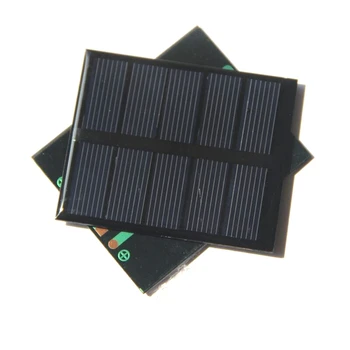 BUHESHUI 0.5 2.5 Watt V Polykryštalických Solárnych panelov Solárne DIY Solar System Pre Led Epoxidové 58*70*3 MM Veľkoobchod 100ks/veľa