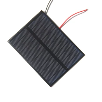 BUHESHUI 1.2 W 6V Solárne Polcrystalline Solárny Panel Modul+Kábla/Drôtu Pre Malé Batérie Vzdelávania Súpravy Epoxidové 112x84MM