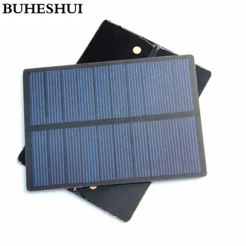 BUHESHUI 1.3 W 5V Mini Solárne Solárny Modul Polykryštalických PET Solárny Panel DIY Solárna Nabíjačka Štúdia 110*80*3MM Doprava Zadarmo