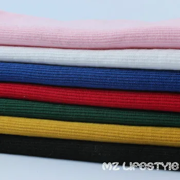 Buulqo 20*95 cm Bavlna pletené oblečenie v blízkosti rebra vysoko kvalitný elastický pletené bavlny hoody putá