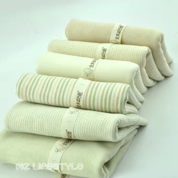 Buulqo Nové 50*180-190cm organické bavlnené tkaniny dieťa prírodné farebné pletené bavlny jersey textílie o pol metra