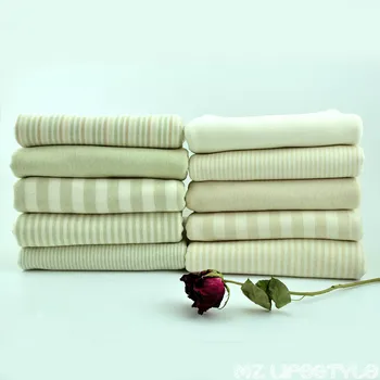 Buulqo Nové 50*180-190cm organické bavlnené tkaniny dieťa prírodné farebné pletené bavlny jersey textílie o pol metra