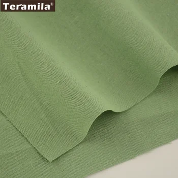 Bytový Textil TERAMILA Šijací Materiál Tissu Obrus Vankúš Vankúš Zakka Pevné tmavo Zelenej Farby, Dizajn, Bavlnená posteľná Bielizeň Textílie