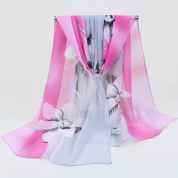 Cachecol nové 2018 módny štýl polyester šifón hodvábne šatky ženy hlavový most opaľovací krém na jar jeseň príslušenstvo kerchief fq013