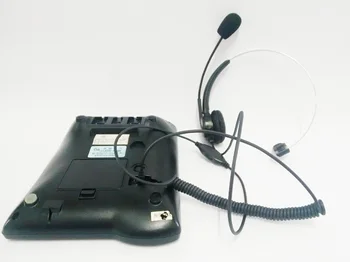 Call Centrum Headset Šnúrový Telefón Káblové kanceláriách Mic, Hlava Telefón RJ11 Headset sa hodí pre všetky telefóny